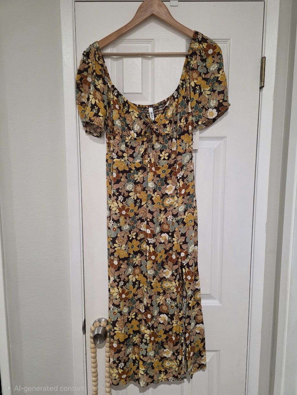 RVCA Ortwein Dress Floral Bnwt